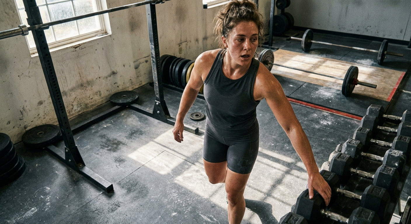 Smart Superset: Arm Curls Between Squats for Density