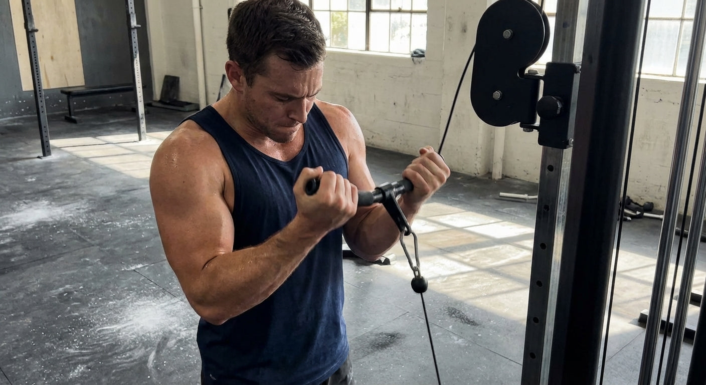 Cable Arm Curls for Constant Tension and Clean Lines