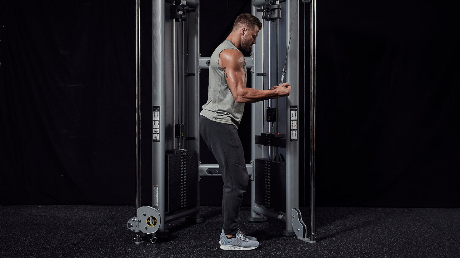 Tutorial: Cable machine underhand-grip tricep extension