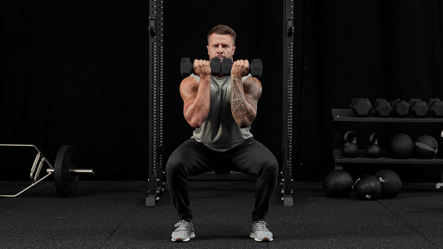 Tutorial: Dumbbell front squat