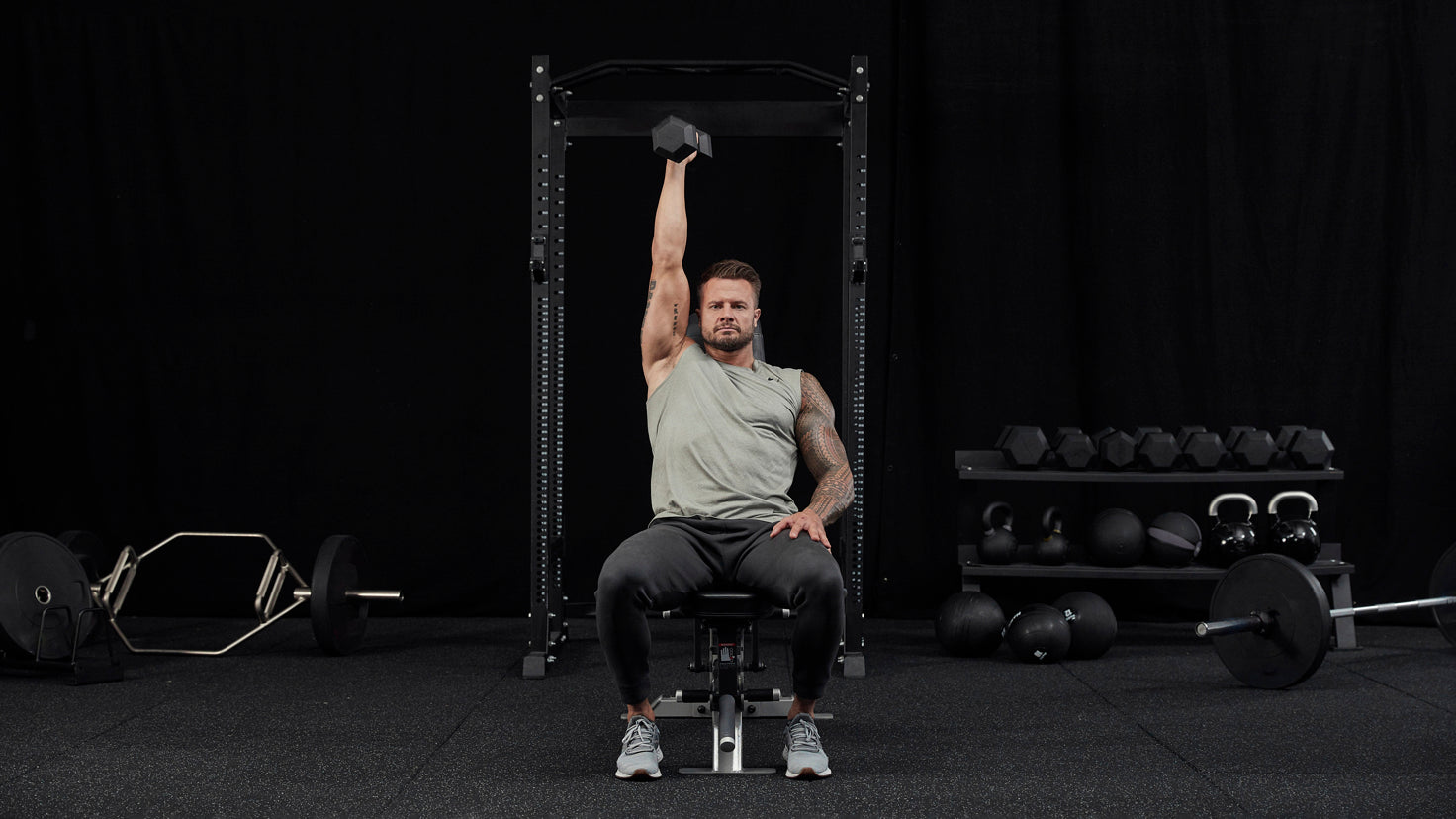 Tutorial: Dumbbell single-arm seated press