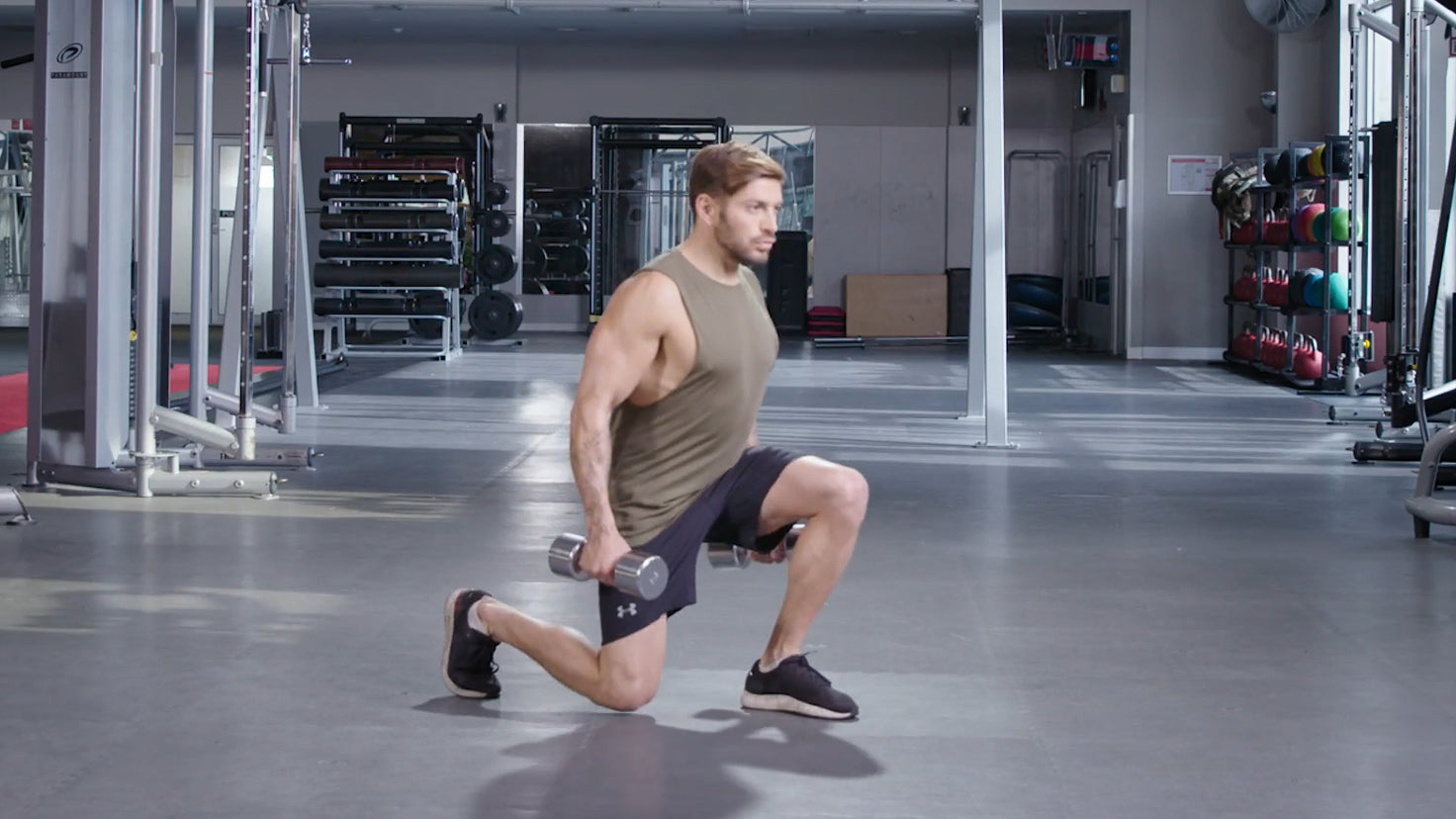 Tutorial: Dumbbell forward lunge