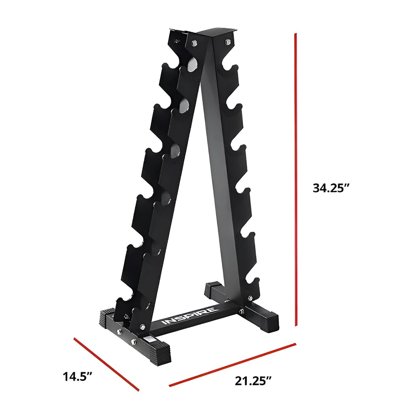 6 Pairs Vertical Dumbbell Rack - Centrcentrllc