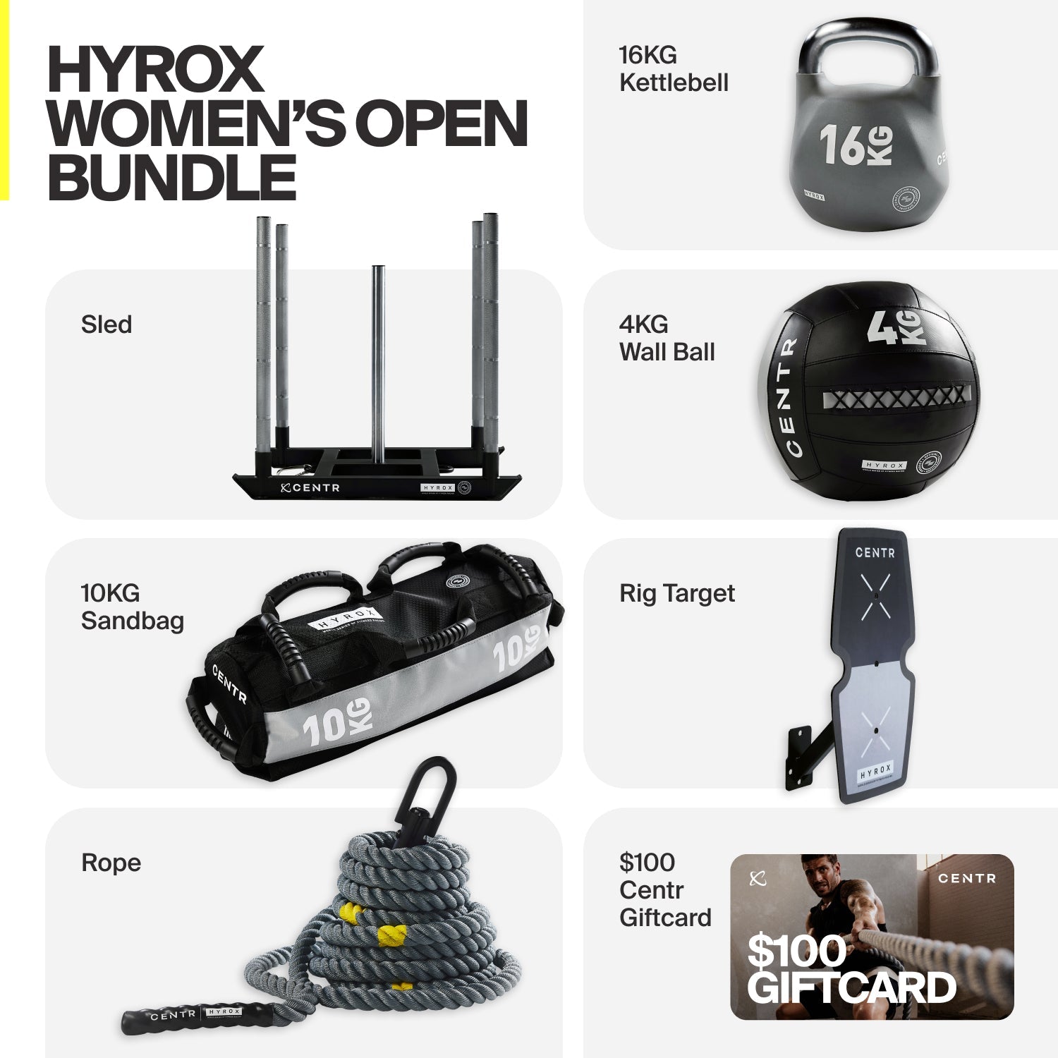 Hyrox Women's Open Bundle - Centrcentrllc