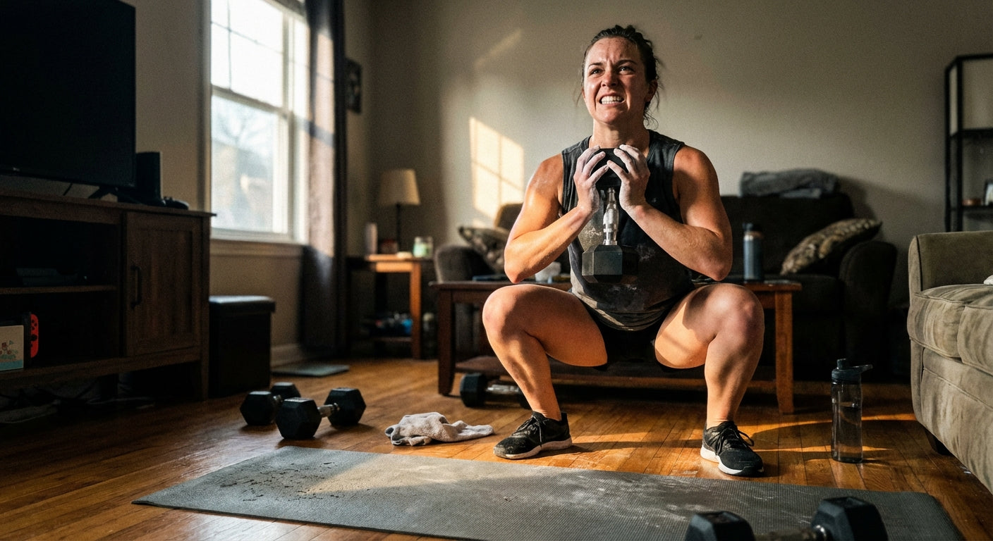 Lower-Body Workout With Dumbbells: Space-Savvy, Strength-Heavy