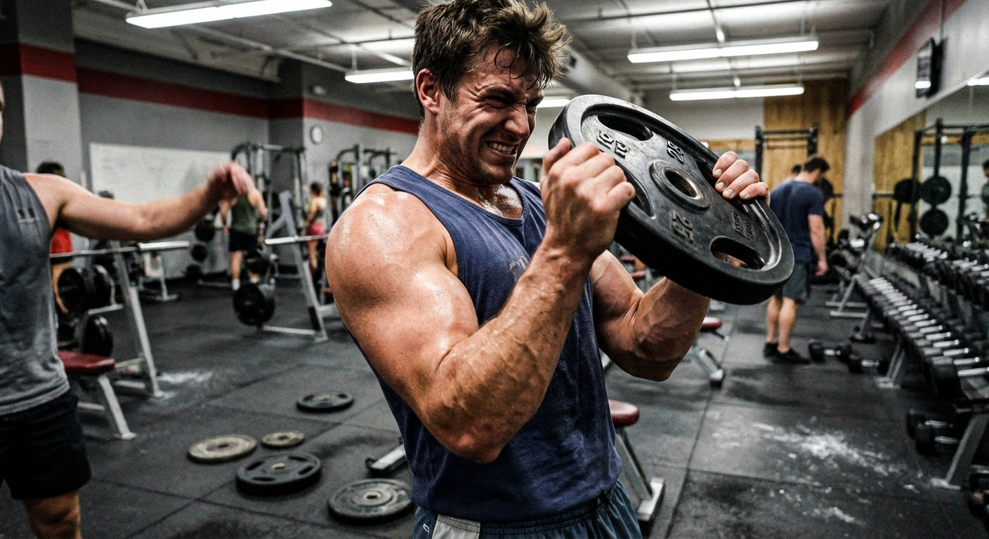Plate-Loaded Arm Curls When Dumbbells Disappear