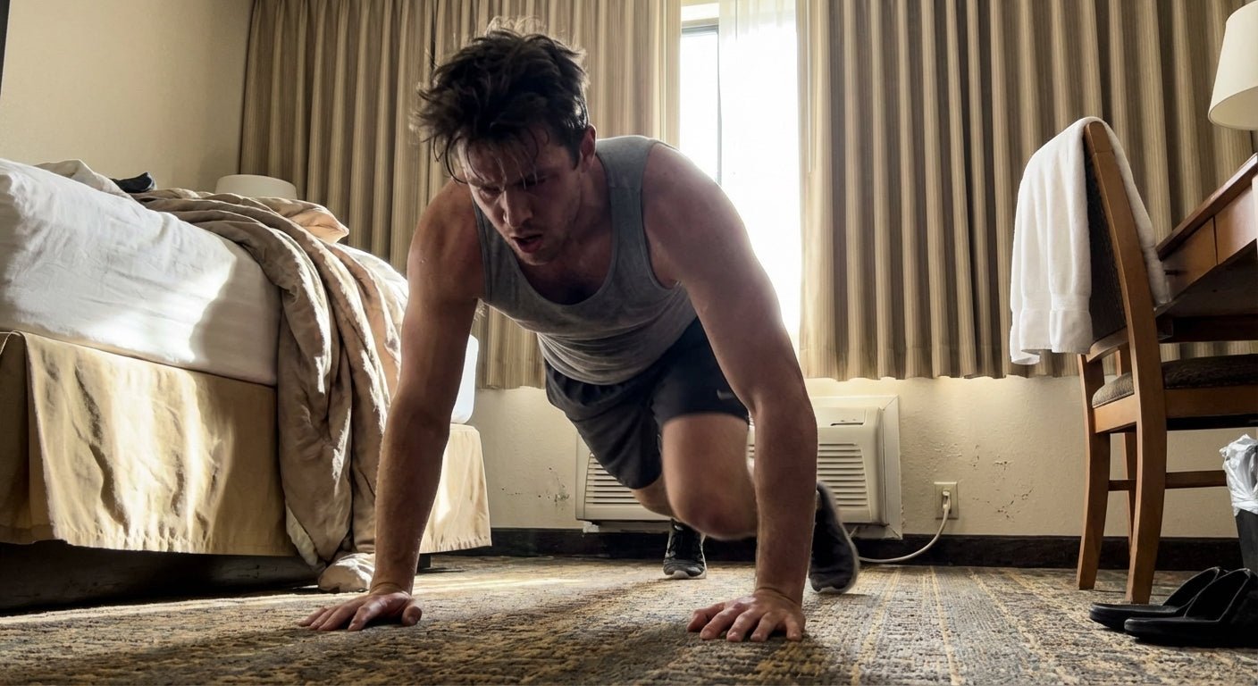 Chris Hemsworth's 5-Minute Hotel Workout When Meetings Run Late - Centr