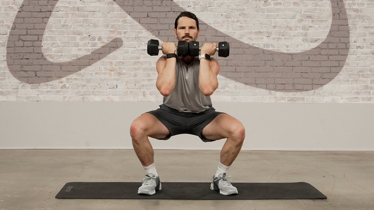 Tutorial: Dumbbell pop squat