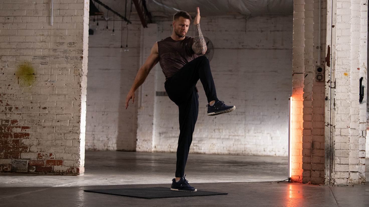 Tutorial: Elbow-to-knee jumps