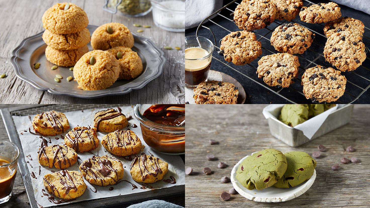 A selection of healthy cookie recipes from Centr.
