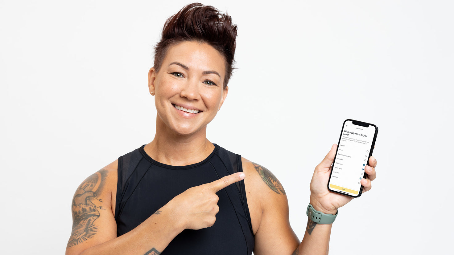 New feature: match your equipment to your workout