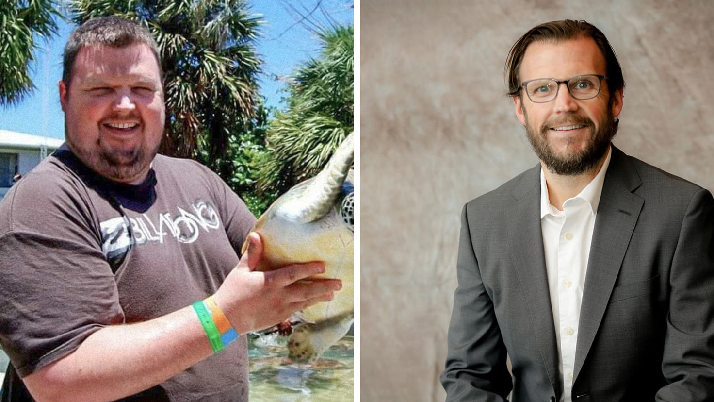 Before and after shots show Centr member Eric Hall's incredible body transformation.