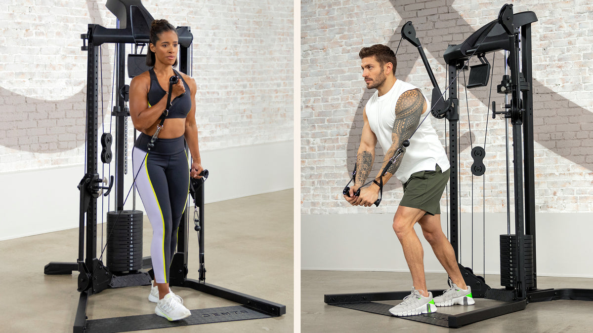Centr trainers Ingrid and Luke use the Centr 1 machine as a part of their workout.