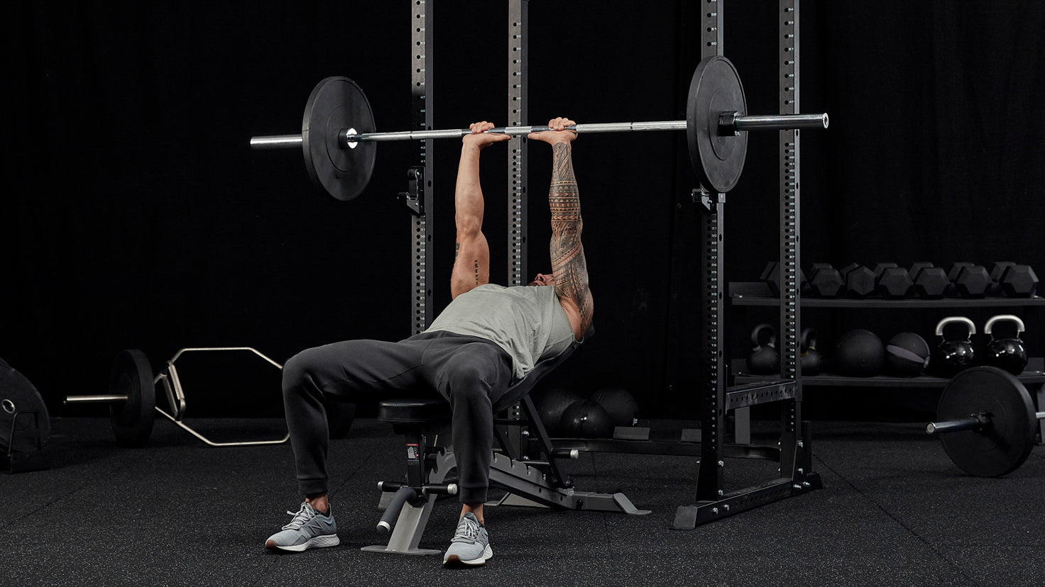 Tutorial: Barbell incline close-grip bench press