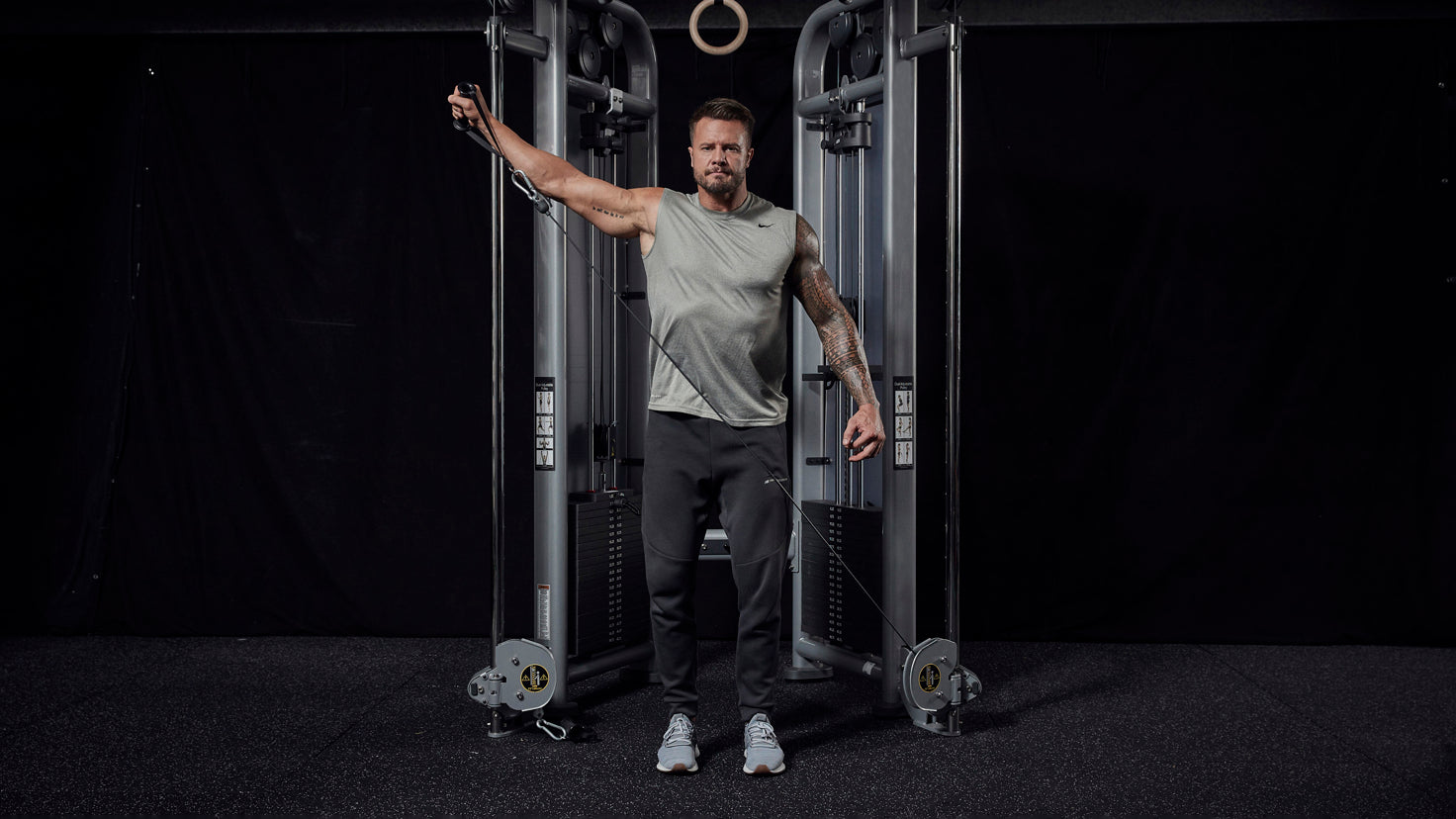 Tutorial: Cable machine single-arm lateral raise