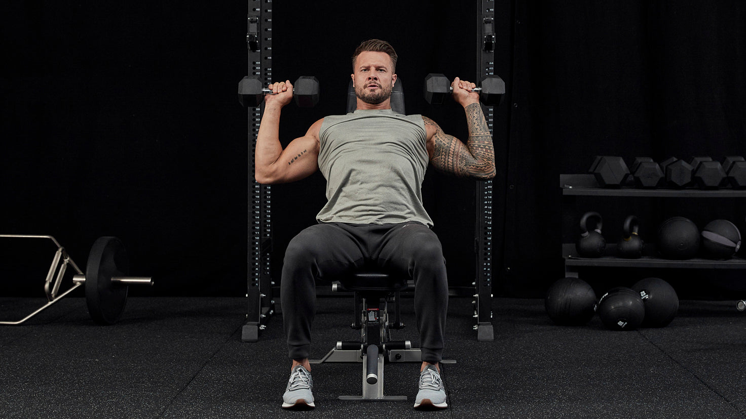 Tutorial: Dumbbell seated shoulder press