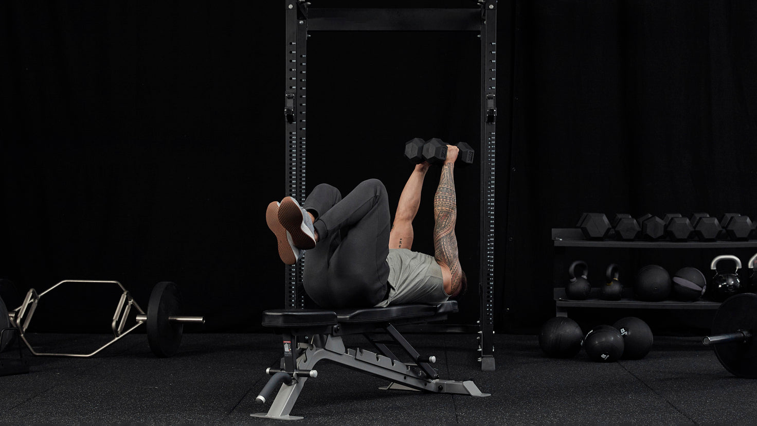 Tutorial: Dumbbell skull crushers