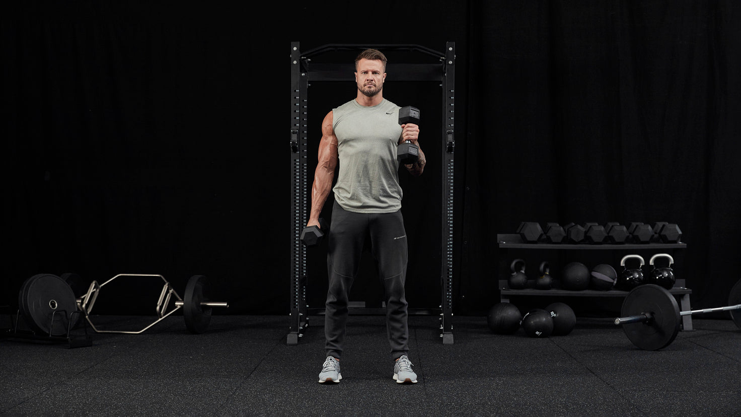 Tutorial: Dumbbell tension hammer curls