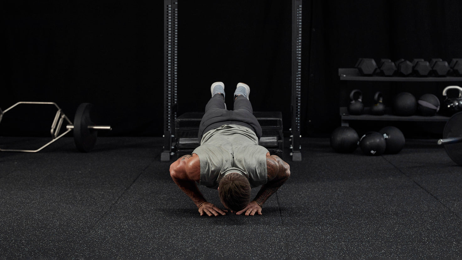 Tutorial: Elevated close-grip push-up