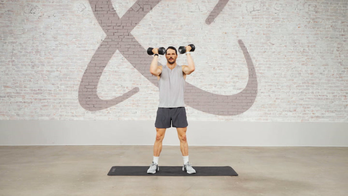 Tutorial: Dumbbell squat + Arnold press