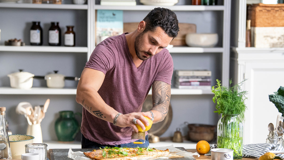 Lift your protein game with Sergio's baked salmon fillet