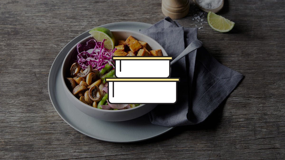 Last Night's Leftovers: Mushroom & Tofu Fajita Bowl