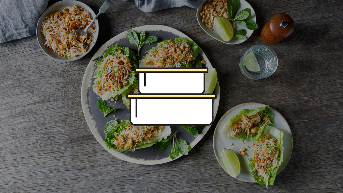 Last Night's Leftovers: Tofu Thai Larb Lettuce Cups