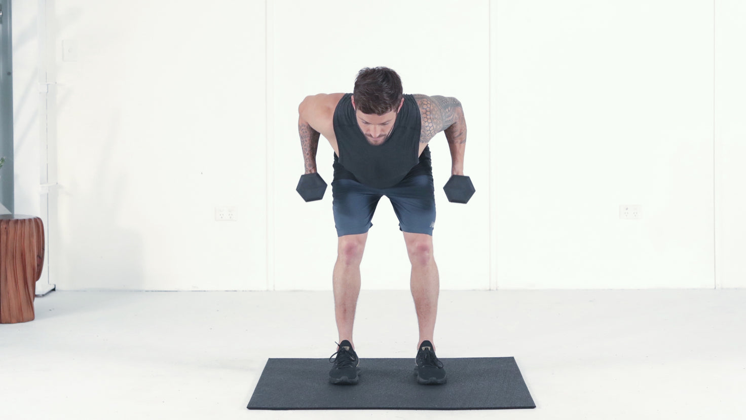 Tutorial: Dumbbell row + curl + press