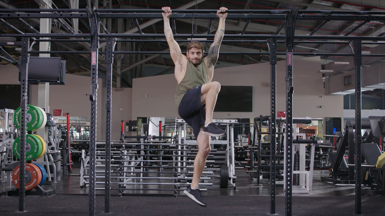 Tutorial: Hanging alternating single-leg knee raise