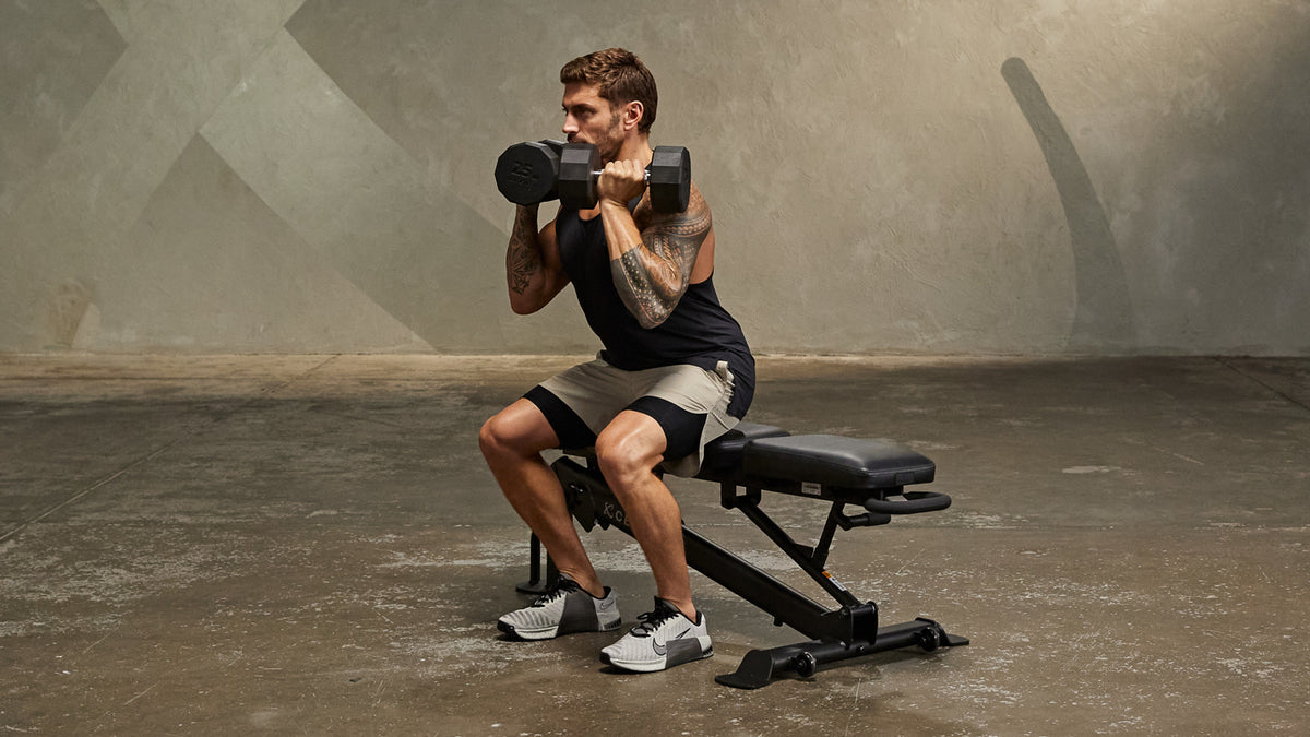Tutorial: Dumbbell box front squat
