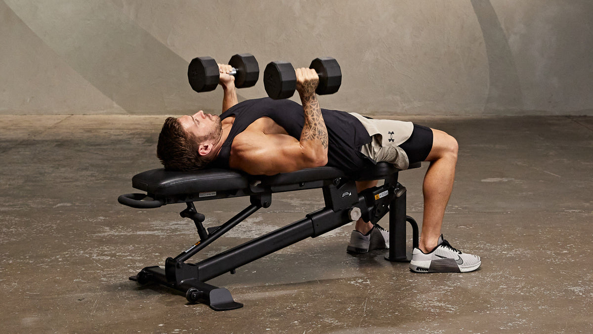 Tutorial: Dumbbell close-grip bench press