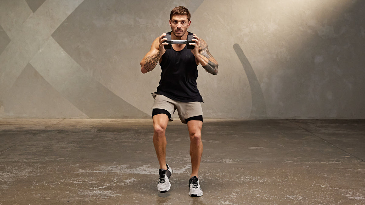 Tutorial: Dumbbell foot fire