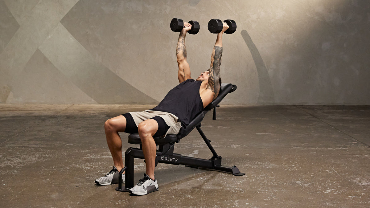 Tutorial: Dumbbell incline neutral shoulder press (45 degrees)