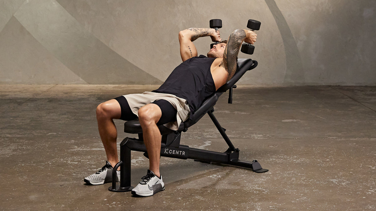 Tutorial: Dumbbell incline overhead tricep extension