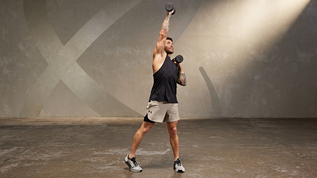 Tutorial: Dumbbell squat alternating pivot press