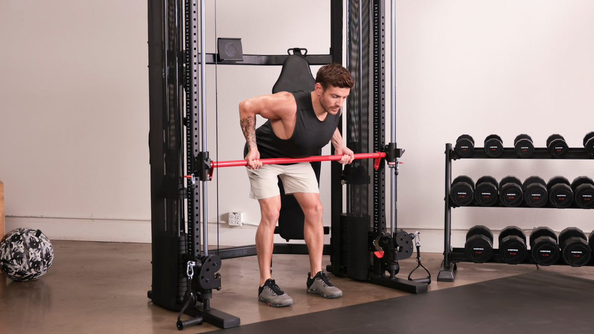 Tutorial: Smith bar reverse-grip bent-over row