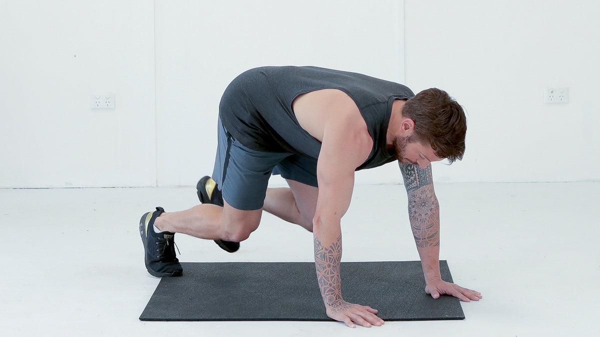 Tutorial: Step-out half burpee
