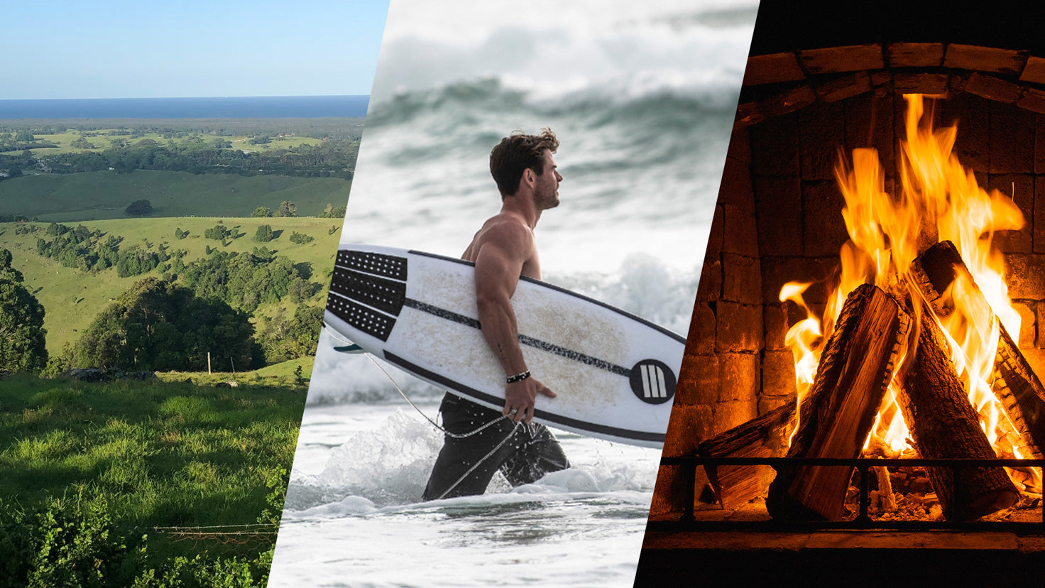 A triptych featuring three of Centr's nature soundscapes.