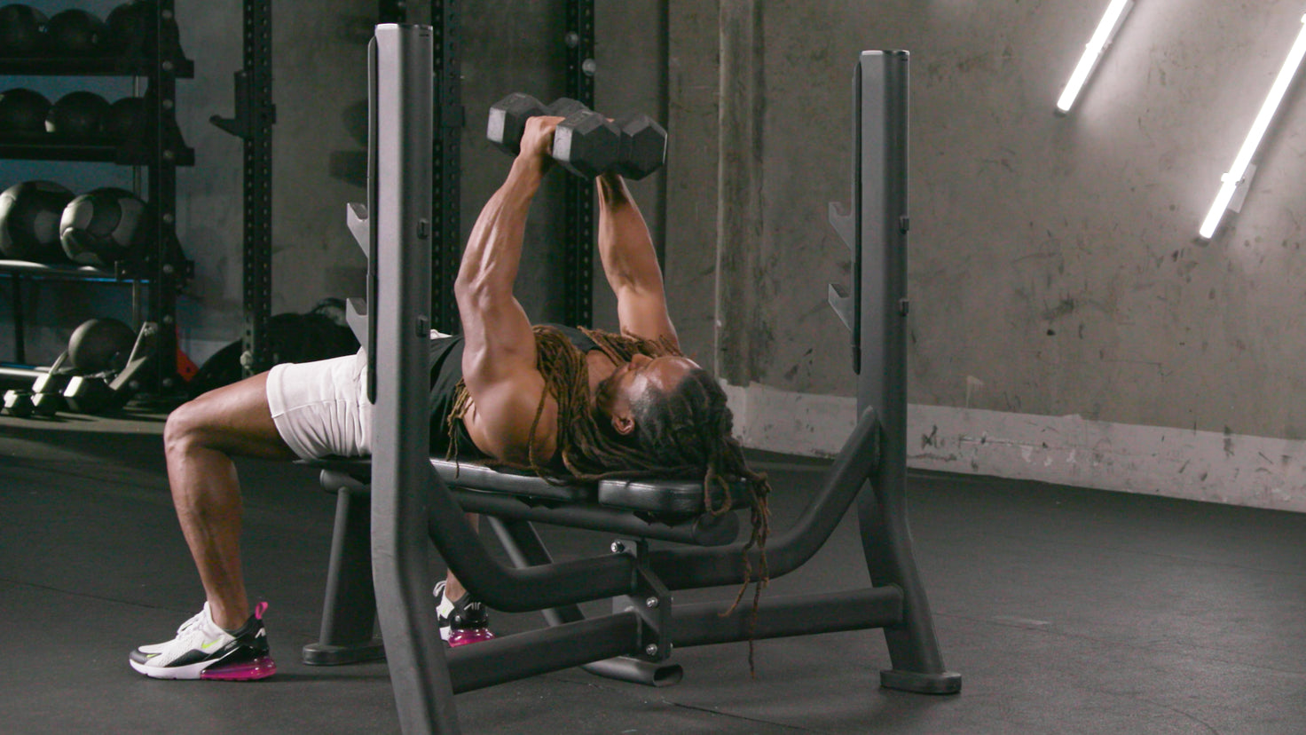 Tutorial: Dumbbell close-grip bench press