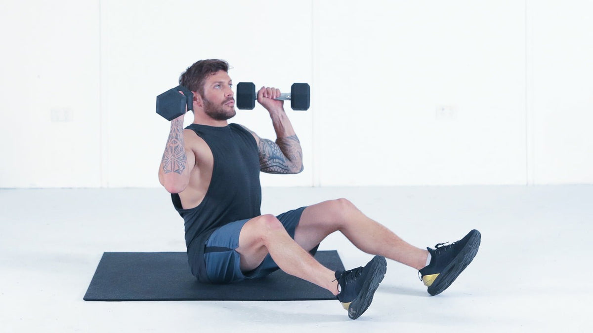 Tutorial: Dumbbell floor press - Centr
