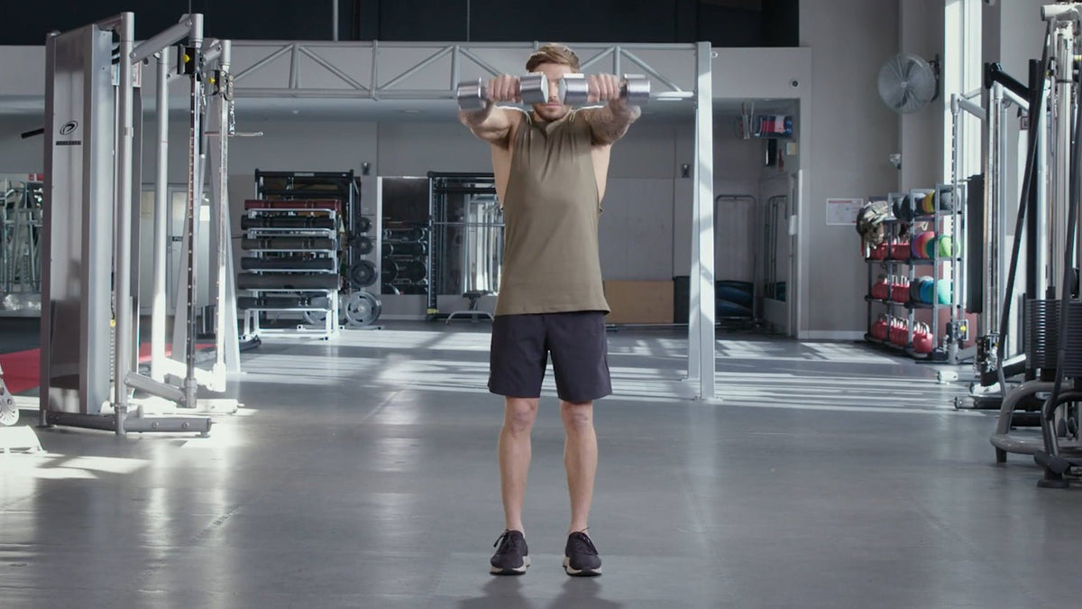 Tutorial: Dumbbell front raise - Centr