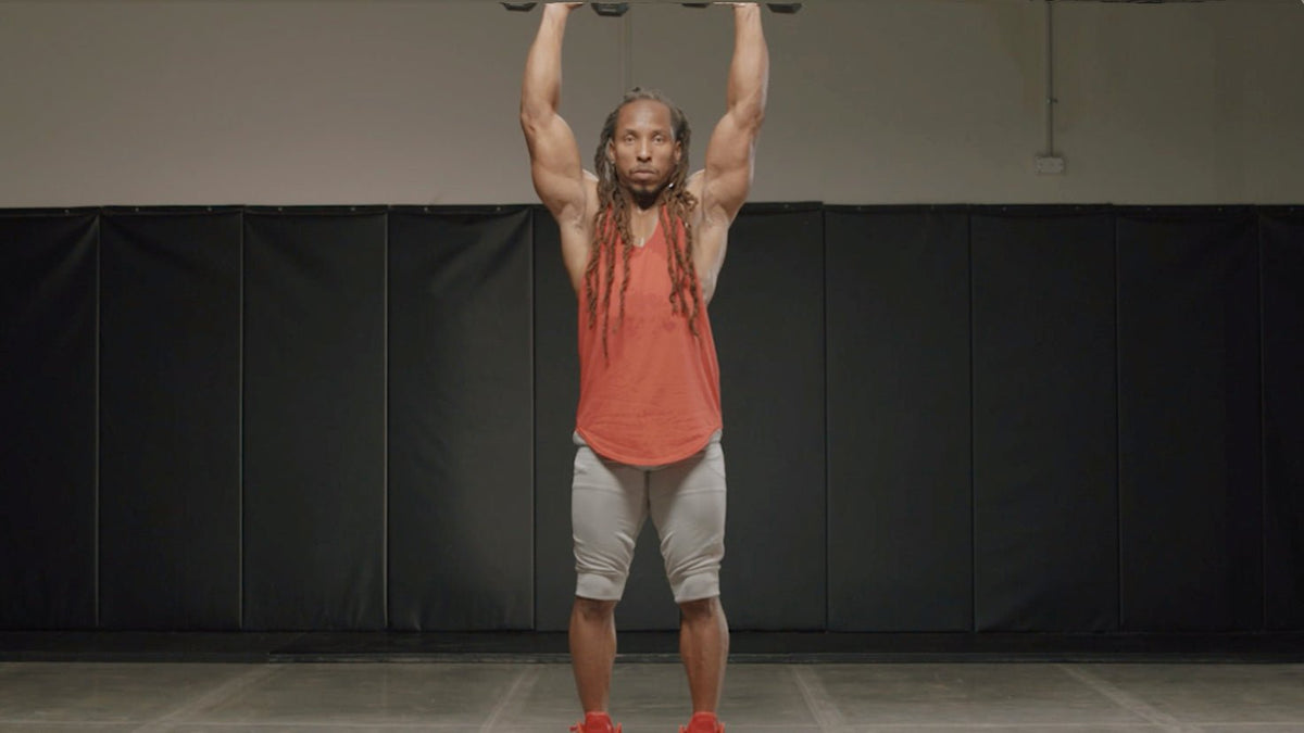 Tutorial: Dumbbell overhead press - Centr