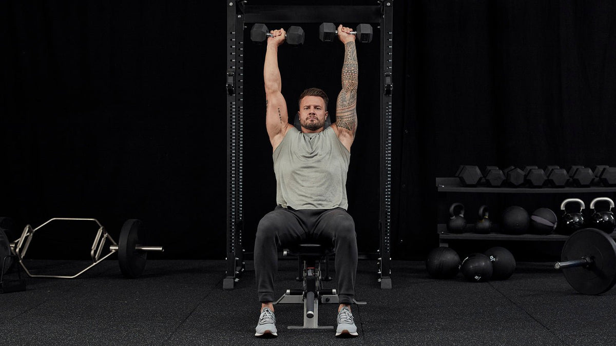 Tutorial: Dumbbell seated Arnold press - Centr