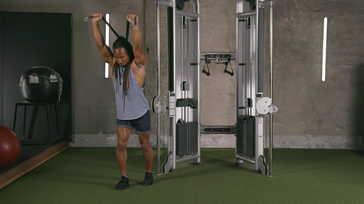 Tutorial: Tricep overhead extension - Centr