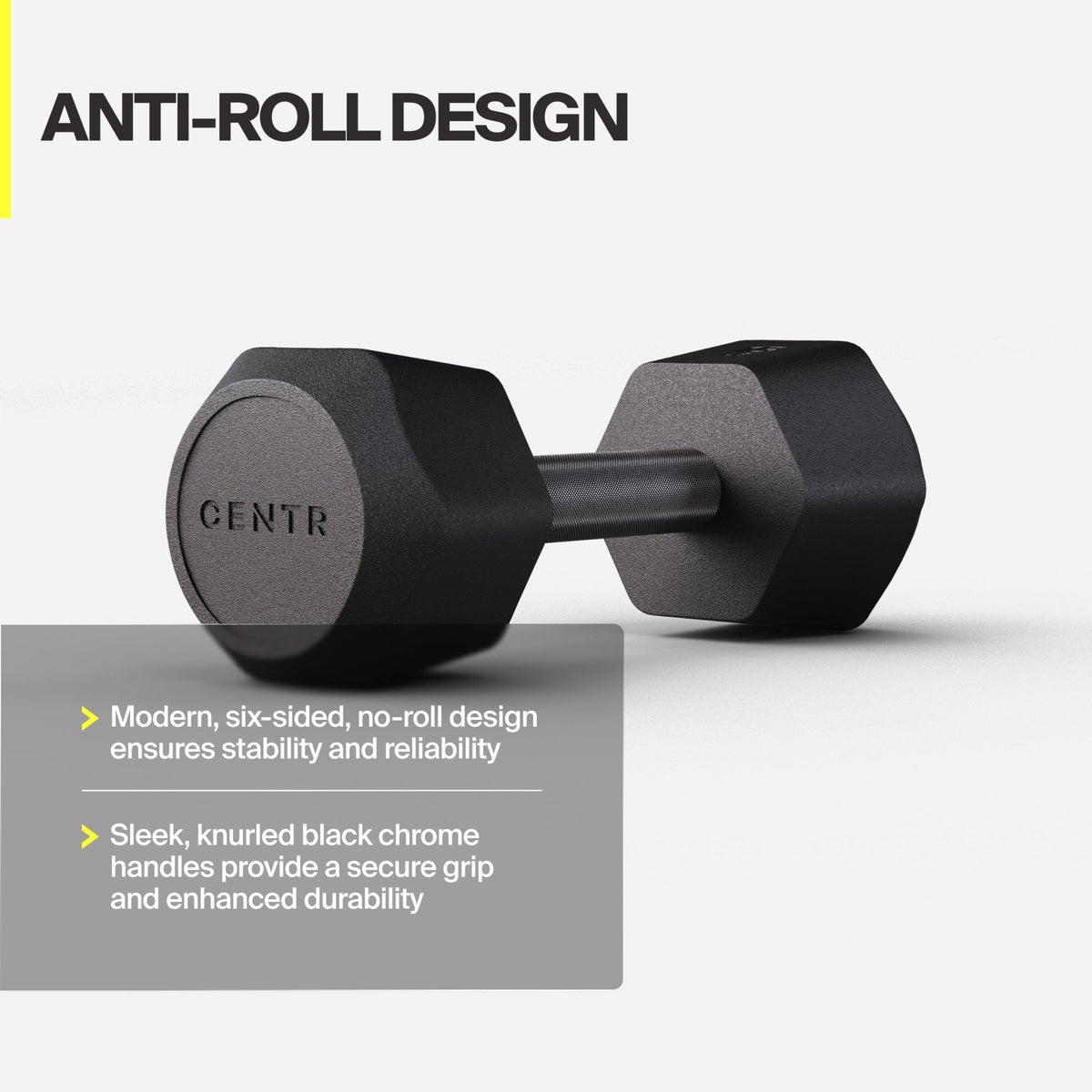 Centr Power Series 5-25lbs Rubber Dumbbell Set with Vertical Rack - CentrCentr