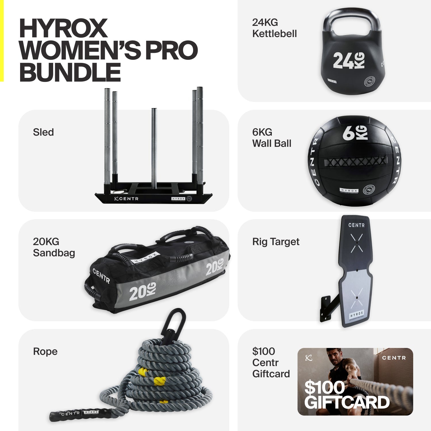 Hyrox Women's Pro Bundle - CentrCentr